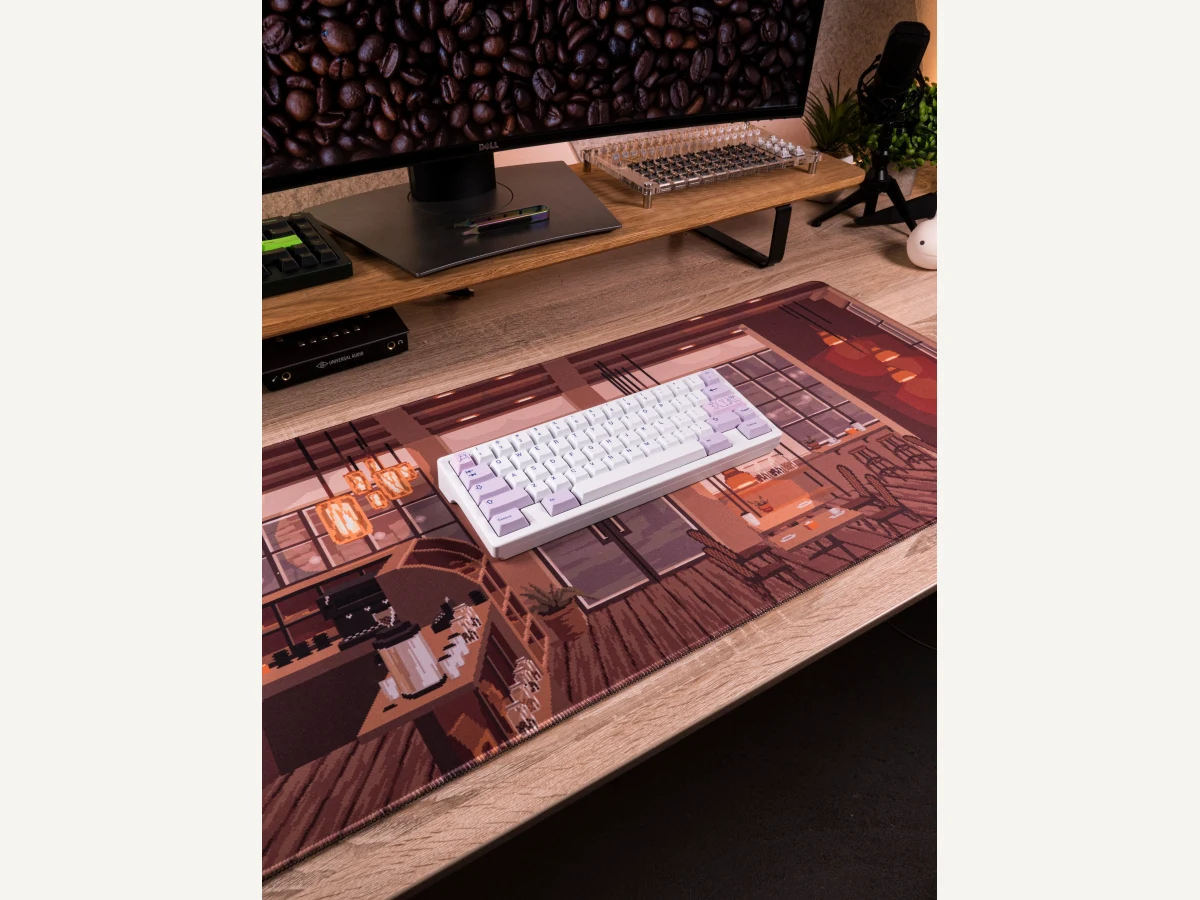 Copper Circuit Desk Mat product photo.