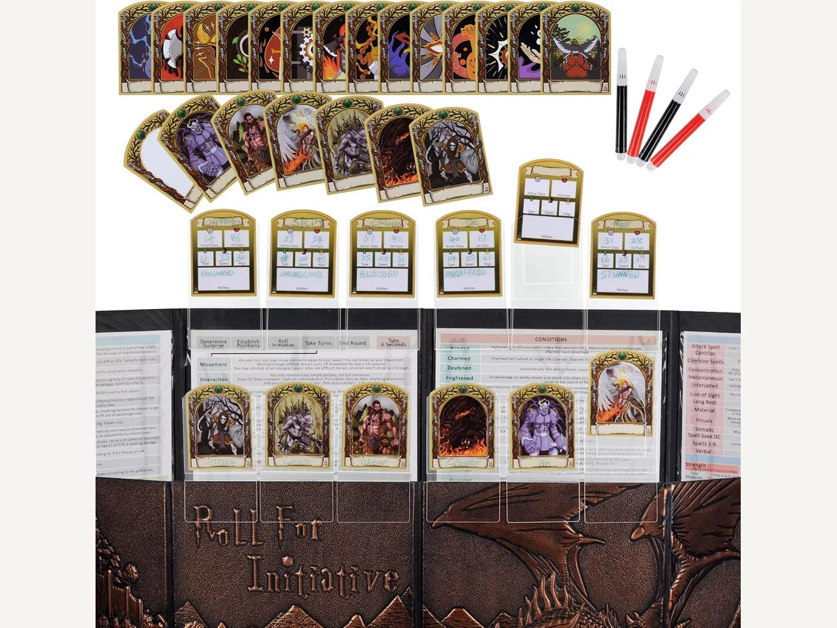 Initiative Tracker Cards product photo.
