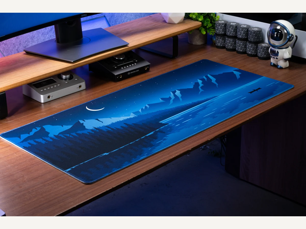 Ocean Hex Desk Mat product photo.