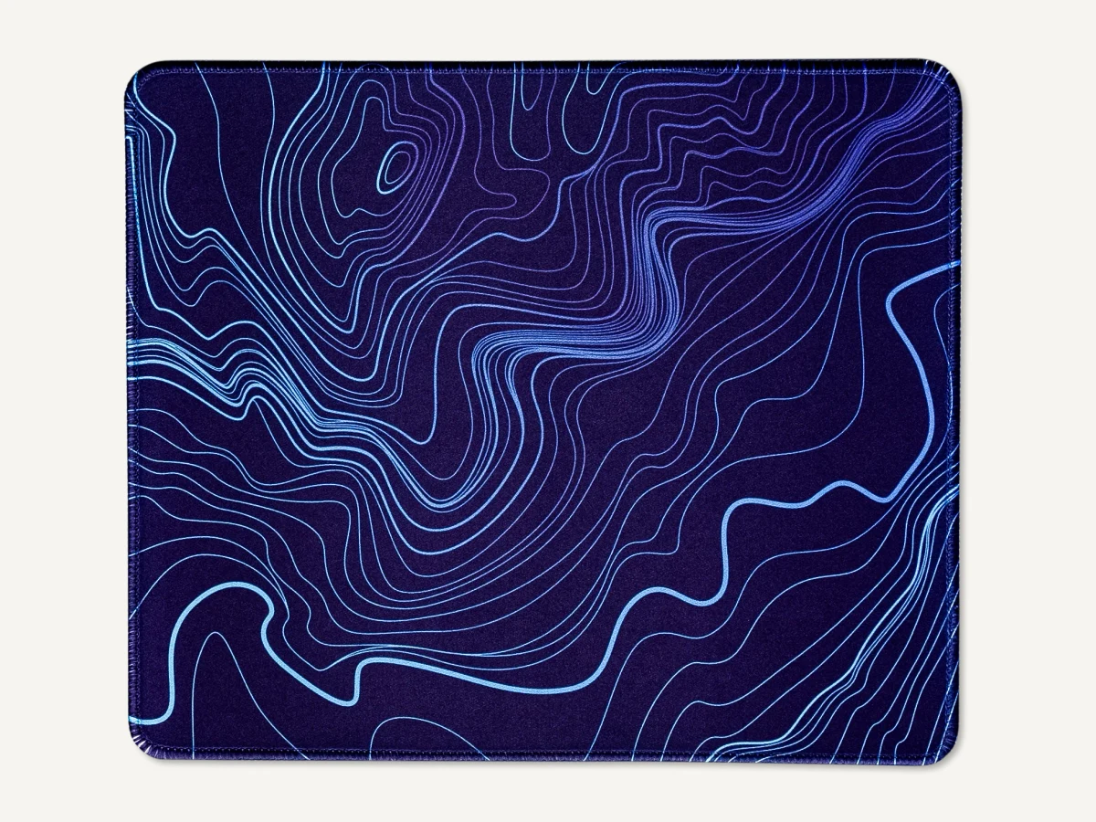 Violet Relay Desk Mat product photo.